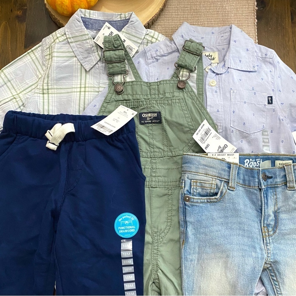 Oshkosh & Carters Clothing Lot Brand New Boy 18 Month
